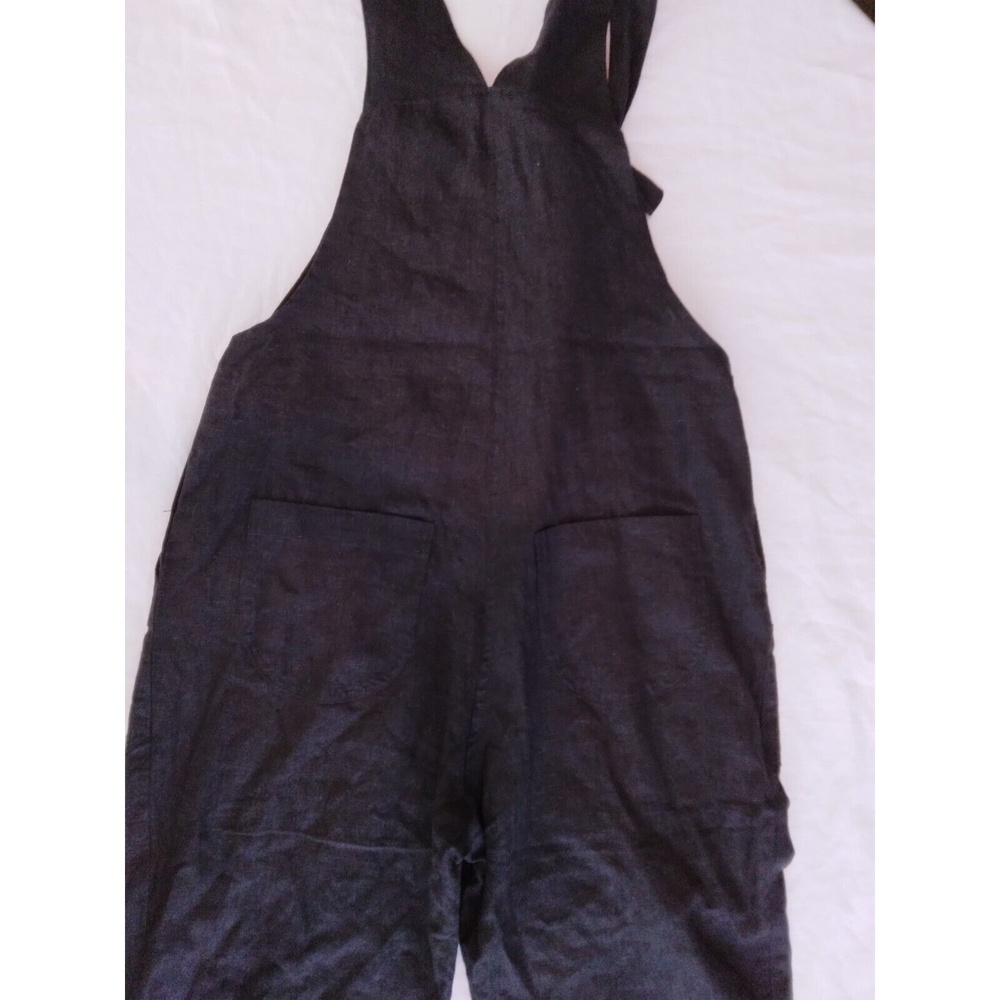 Selva Negra Jumpsuit Overalls Black Linen Blend Womens Size 4 - Picture 11 of 11